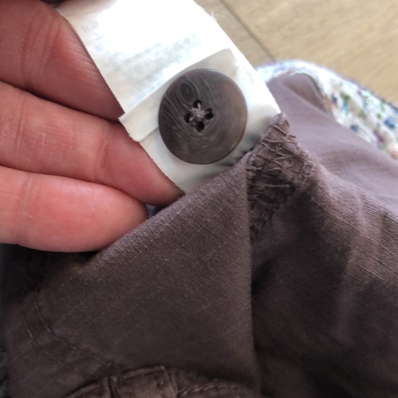 Prana Capris Pants, organic cotton, maroon brown - Picture 10 of 12